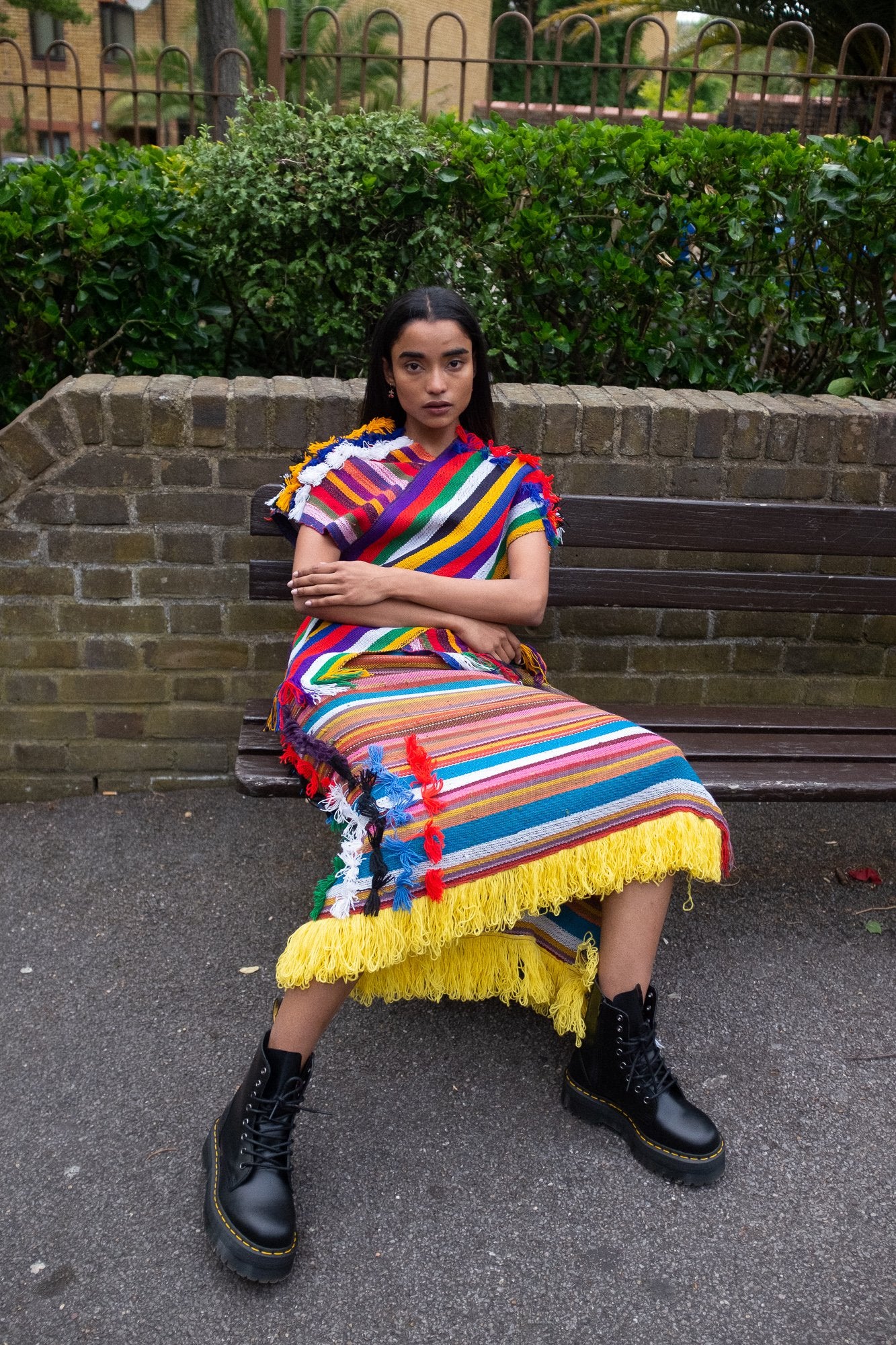 CROSS FRINGED TOP