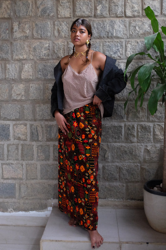 1970's  J.Tiktiner Cote D'Azur Skirt