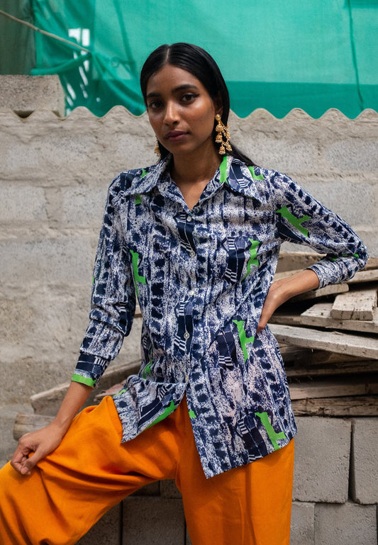 Vintage- 1970's Printed Shirt by Mr. Alex Colman