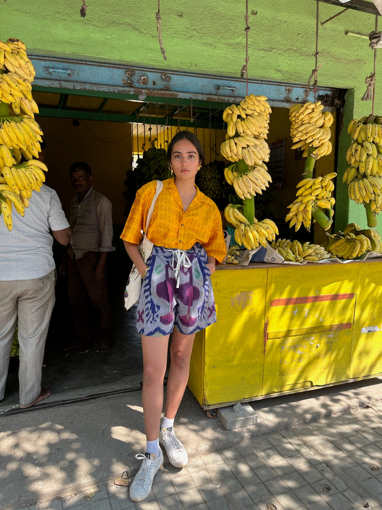 Yellow Ikat Shirt