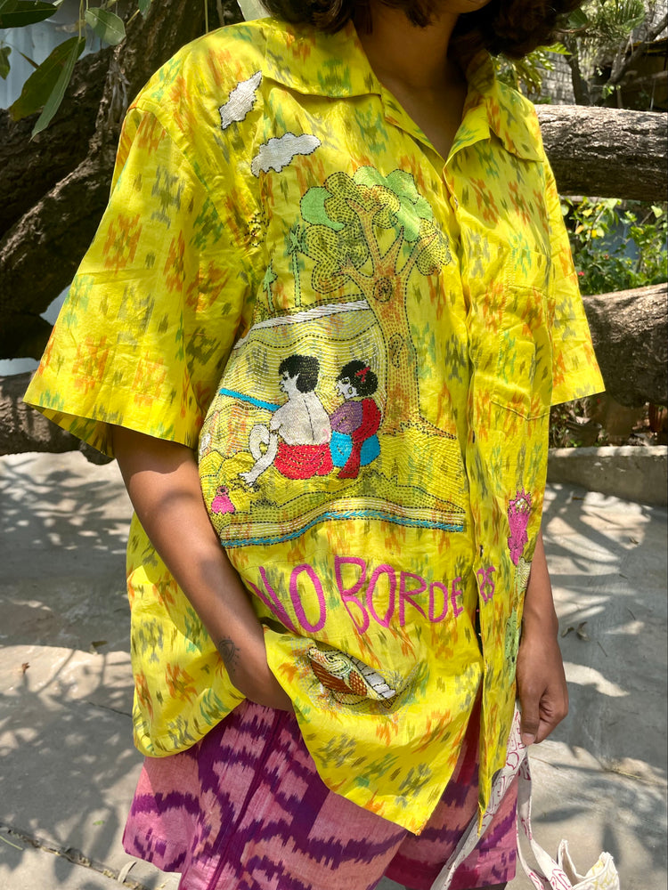 Ikat x Kantha's Love-story Shirt