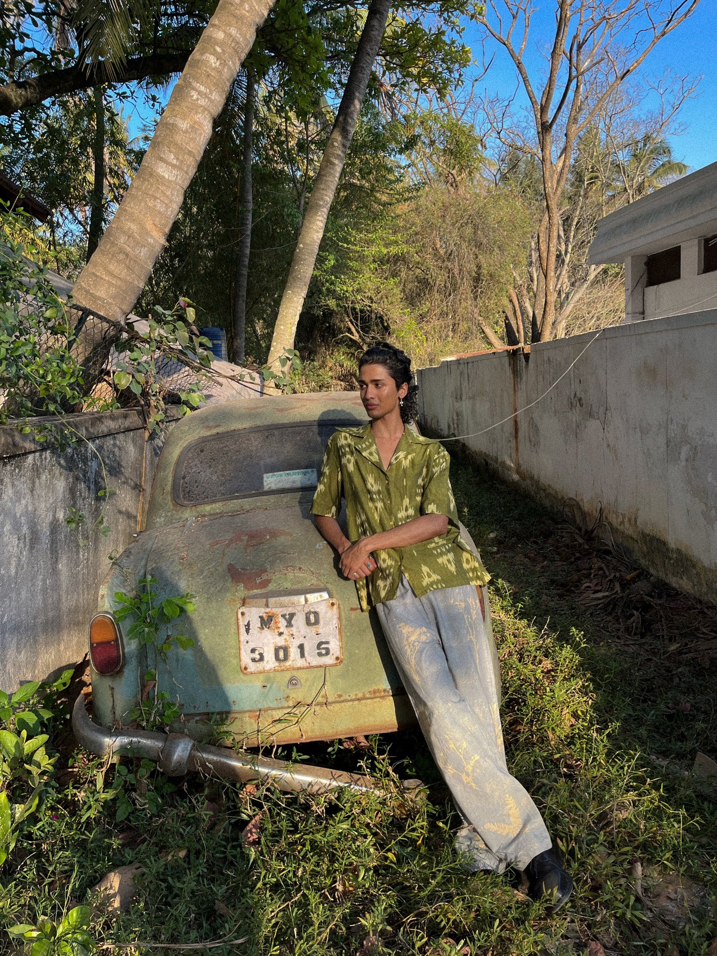 Green Ikat Shirt