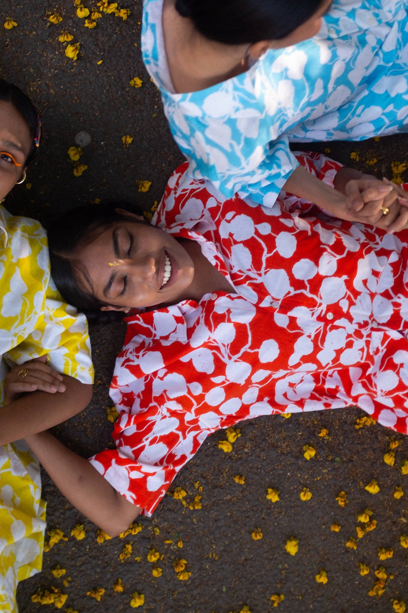 CARROT ORANGE FLORAL SHIRT