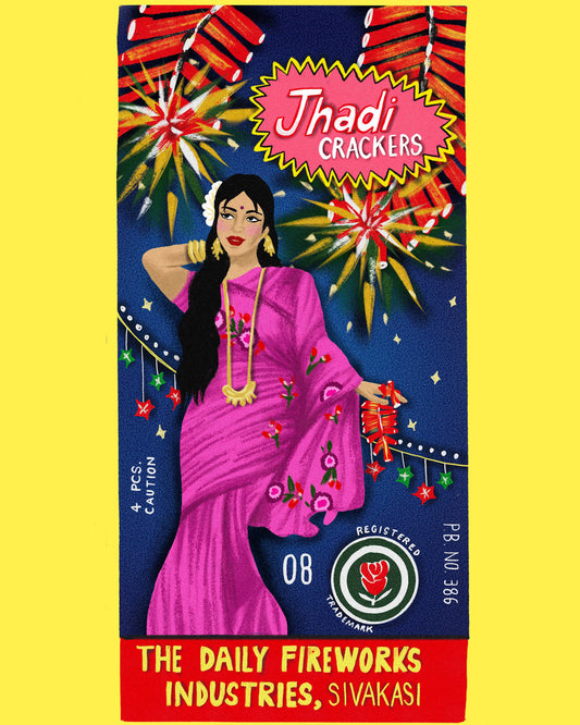 JHADI CRACKERS FIREWORK LABEL