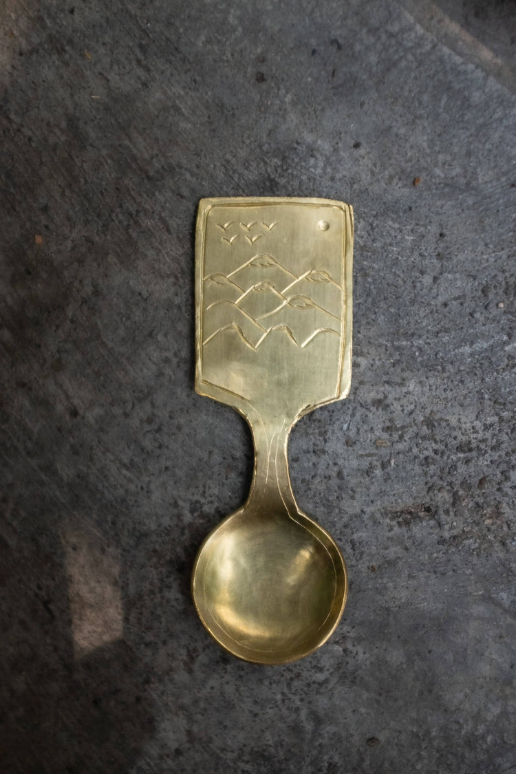 SNACK SPOON WITH LANDSCAPE DESIGN