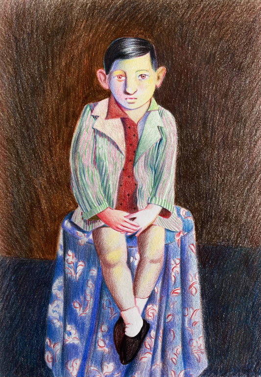 YOUNG BOY ON A STOOL