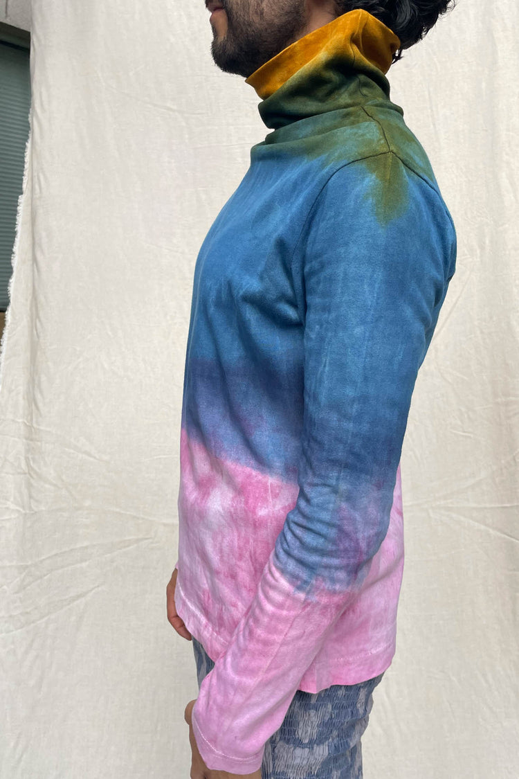 Rainbow Plant-Dyed Turtleneck