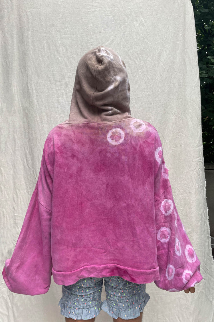 Rosa Plant-dyed Balloon-Sleeve Hoodie